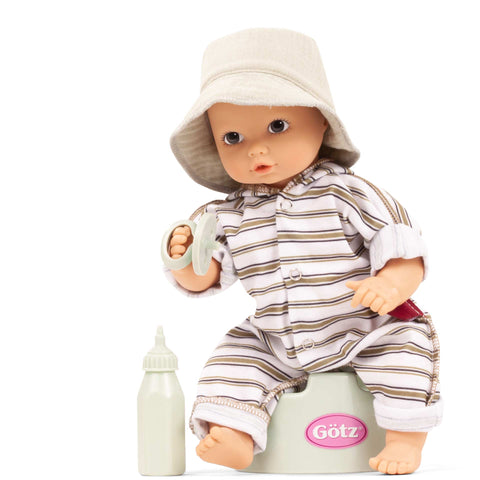 Gotz Aquini Girl Urban Stripes 13" Baby Doll Waterproof
