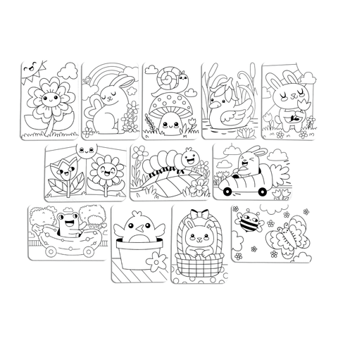 Ooly Undercover Art Hidden Patterns Color Activity - Garden Pals