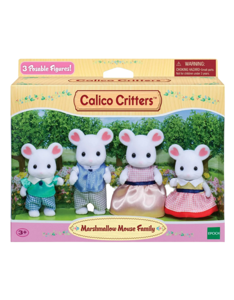 Calico Critters Marshmallow Mouse Family