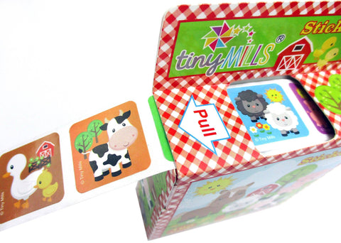 Farm Stickers 100 Sticker Roll