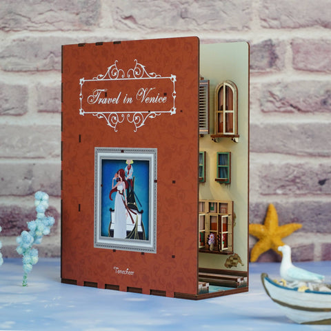 Hands Craft DIY Miniature House Book Nook Kit: Travel in Venice