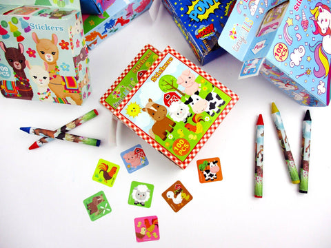 Farm Stickers 100 Sticker Roll