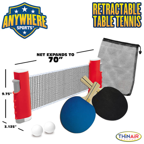 Retractable Table Tennis Set