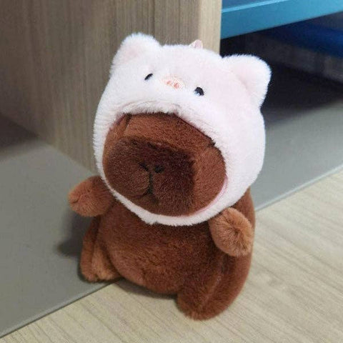 Capybara in a Piggy Hat 9" Kawaii Plush