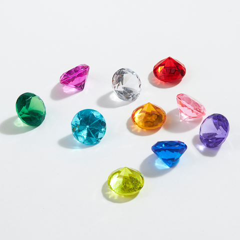 Rainbow Acrylic Gemstone