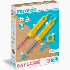 MakeDo Cardboard Construction 50 Piece Explore Kit