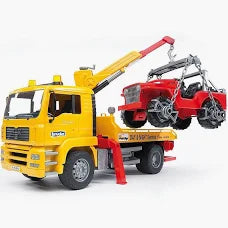 Bruder 02750 MAN TGA Breakdown Truck w/ Cross Country Vehicle