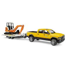 Bruder 02546 *New* Ram Rental Service with Mini Excavator