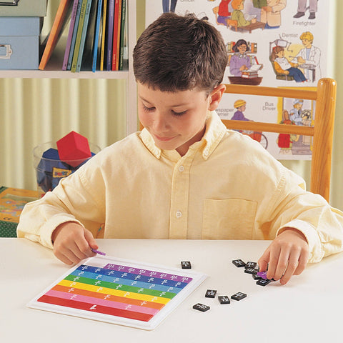 Learning Resources Rainbow Fraction® Plastic Tiles with Tray
