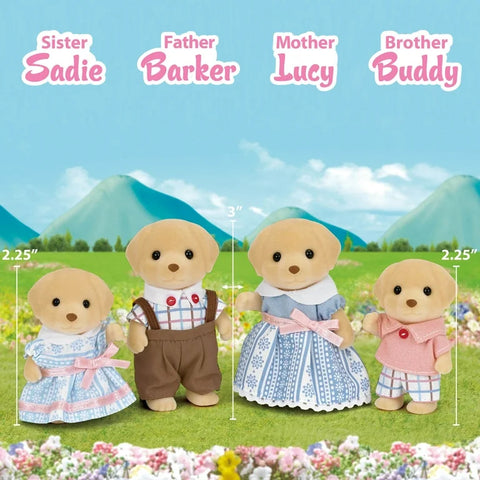 Calico Critters Yellow Labrador Family