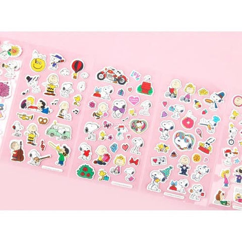 Lucia's K-Wonderland Peanuts Snoopy Soft Cushion Deco Stickers