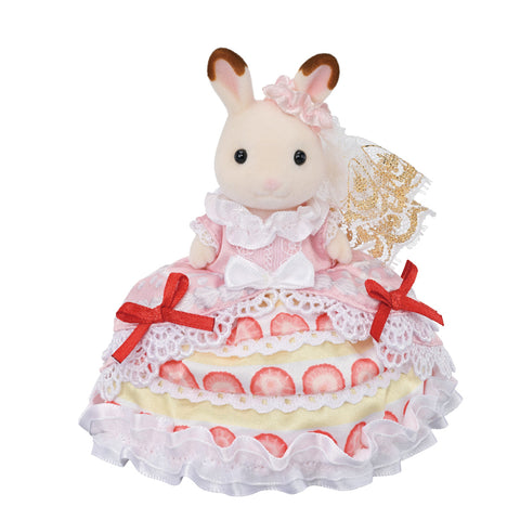 Calico Critter's Freya's Birthday Celebration Strawberry Cake Dress