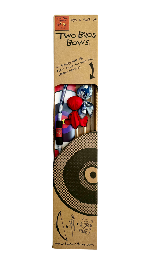 Two Bros Bows Arctic Camo Package Bow and Arrows