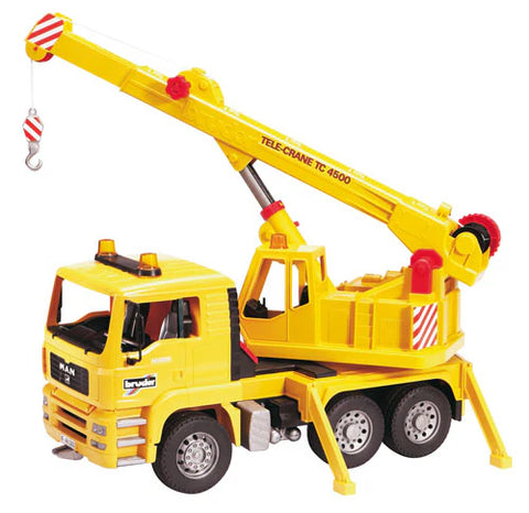 Bruder Tele-Crane Truck Yellow