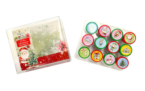 Vintage Rustic Christmas Stamp Kit for Kids
