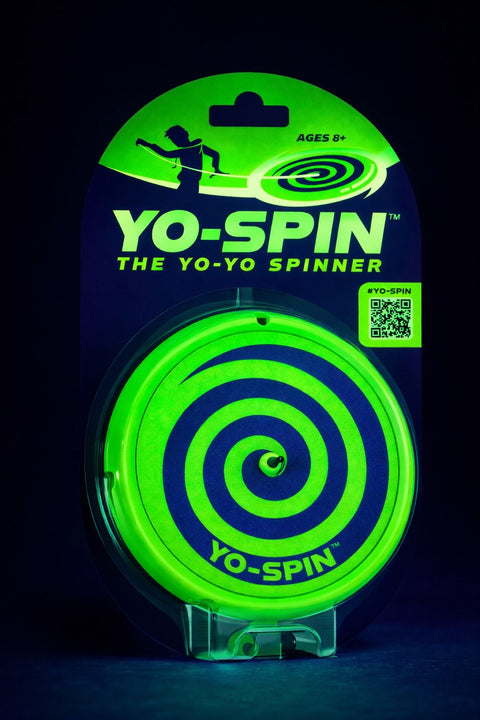 Blue Orange Yo-Spin Glow-in-the-dark