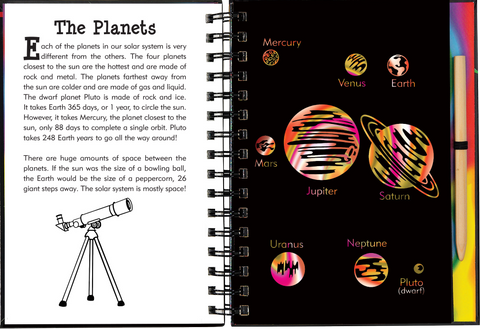 Solar System Scratch and Sketch