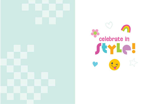 Birthday Note Cards - Birthday Style - Glitter