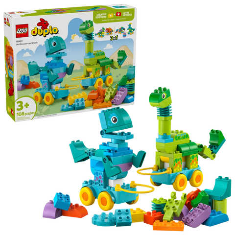 LEGO DUPLO Town 3in1 Dinosaurs on Wheels 10451