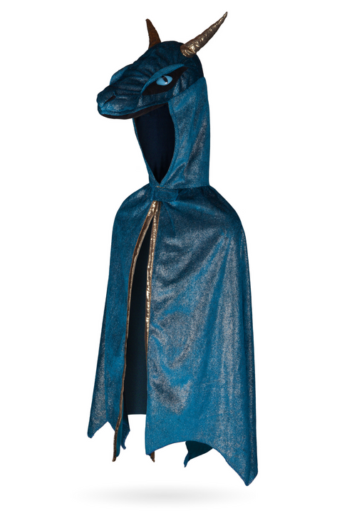 Great Pretenders Starry Night Dragon, Teal/Gold, Size 5-6