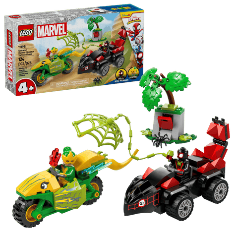 LEGO Spidey Spin and Electro Dinosaur Vehicle Chase 11198