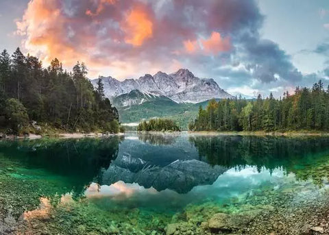 Ravensburger Zugspitze at the Eibsee, Germany 1000 Pc Puzzle