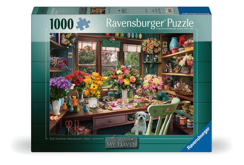 Ravensburger Flower Arranger's Shed 1000 Piece Puzzle