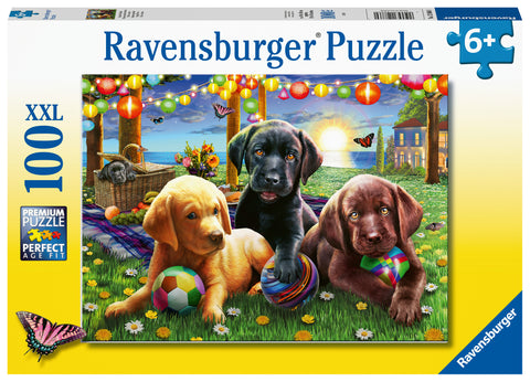 Ravensburger Puppy Picnic 100 Piece XXL Puzzle