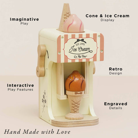 Le Toy Van Ice Cream Machine & Play Food Cones