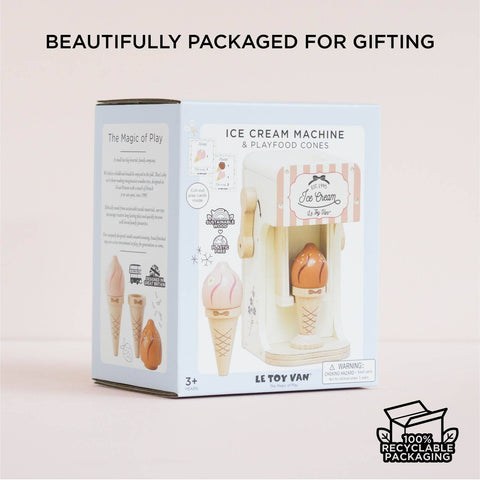 Le Toy Van Ice Cream Machine & Play Food Cones