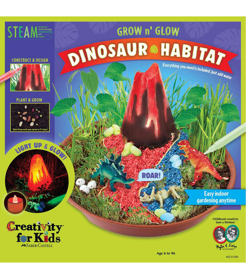 Creativity for Kids Grow N’ Glow Dinosaur Habitat