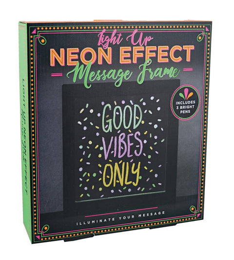 Iscream Neon Effect Frame - Good Vibes Only