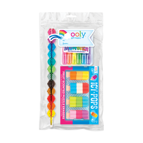 OOLY Rainbow Desk Pals Happy Pack