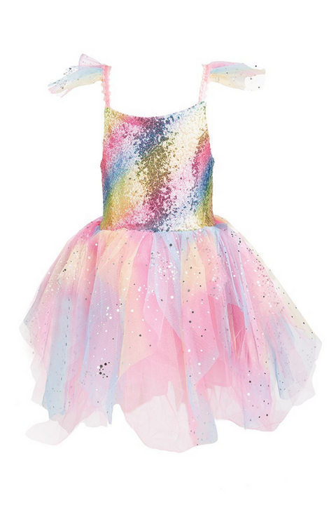 Great Pretenders Rainbow Fairy Dress & Wings, Size 5-6