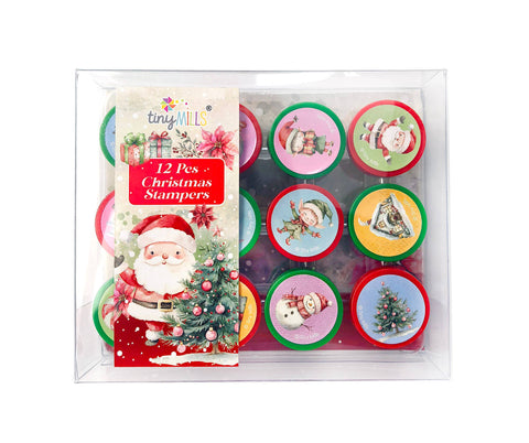Vintage Rustic Christmas Stamp Kit for Kids