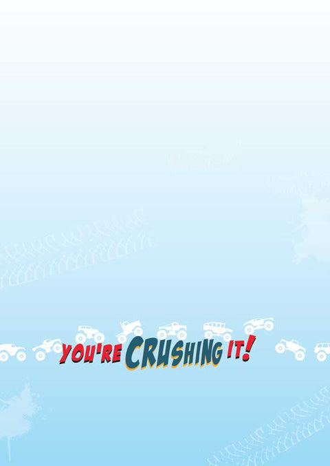 Children's Birthday Card - Monster Truck Birthday Foil