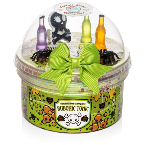 The Kawaii Company Bubonic Tonic Clear Glitter Signature Domeª Slime