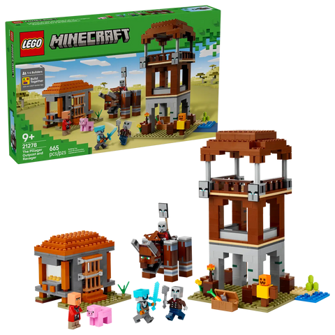 LEGO Minecraft The Pillager Outpost and Ravager 21278