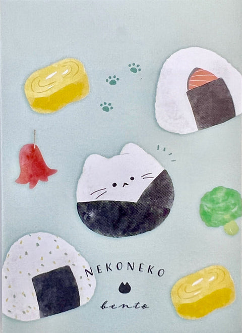 BC Mini Mini Memo Cat Rice Ball NotePad