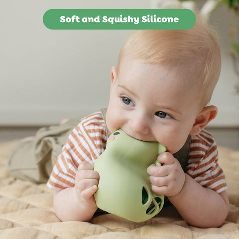 Silicone Rattle - Dino