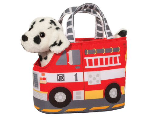 Douglas Fire Truck Pet Sak w/ Dalmatian