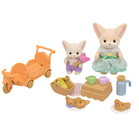 Calico Critters Sunny Picnic Set - Fennec Fox Sister and Baby