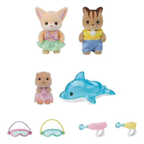 Calico Critters Nursery Friends Pool Fun Trio