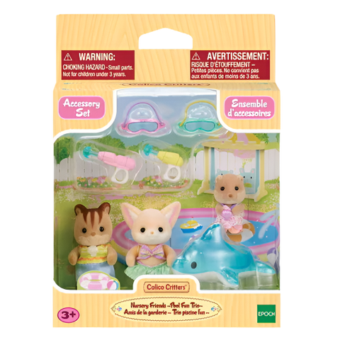Calico Critters Nursery Friends Pool Fun Trio