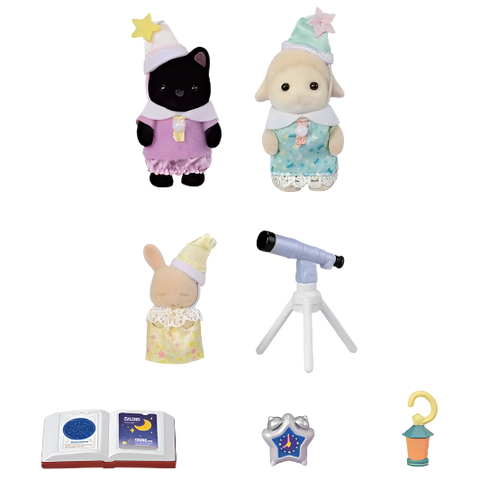 Calico Critters Nursery Friends Sleepover Party Trio