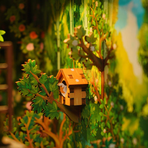 Hands Craft DIY Miniature House Book Nook Kit: Secret Garden
