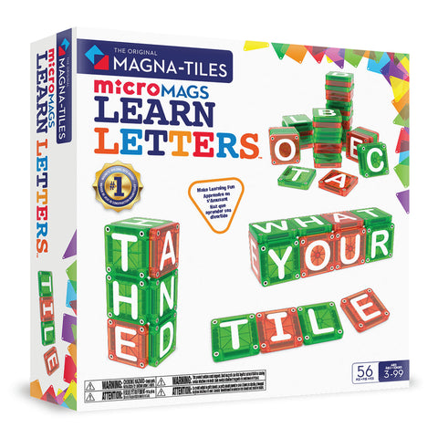 MAGNA-TILES¨ microMAGS Learn Letters 56 Piece Set