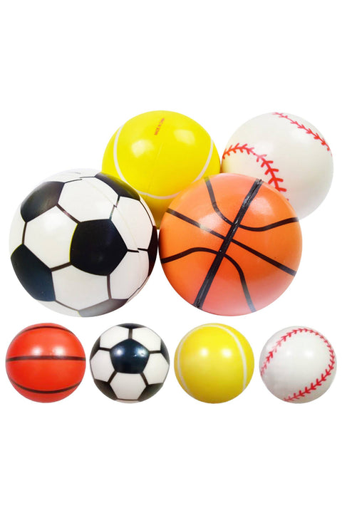 Sports Ball Pu Foam Bouncy Stress Ball