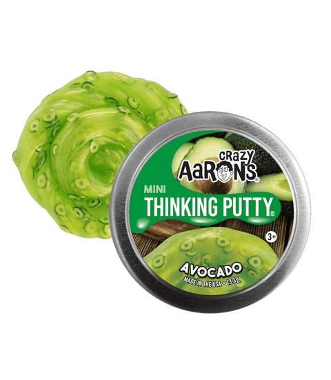 Crazy Aaron's Mini Avocado - 2" Thinking Putty Tin