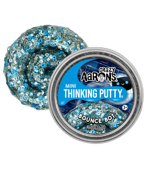 Crazy Aaron's Mini Bounce Bot - 2" Thinking Putty Tin